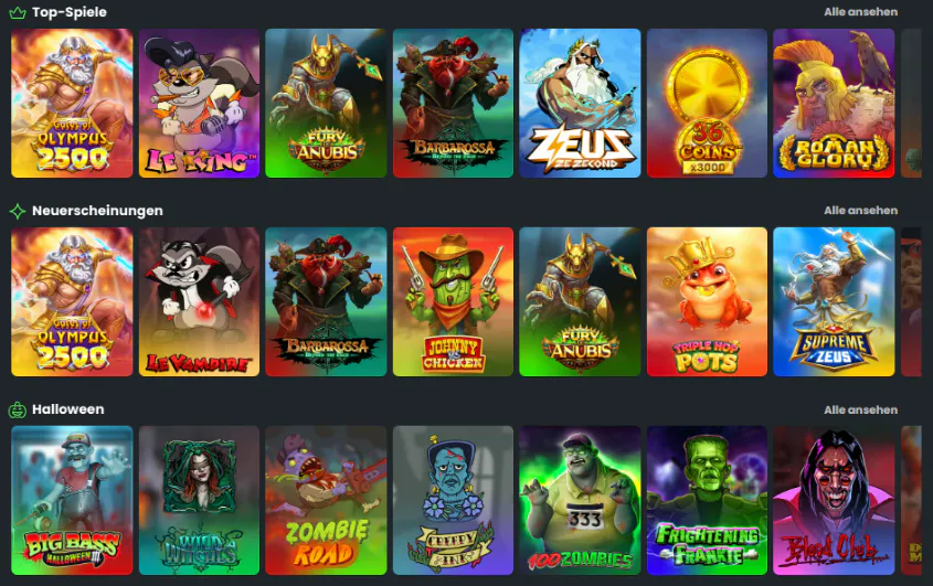 Winningz Casino Slots mit Top-Spielen, Neuerscheinungen, Halloween und Bonus-Kauf